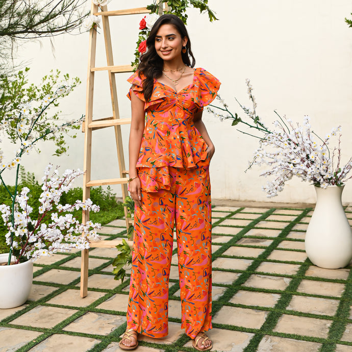 Valencia Orange Co-ord Set